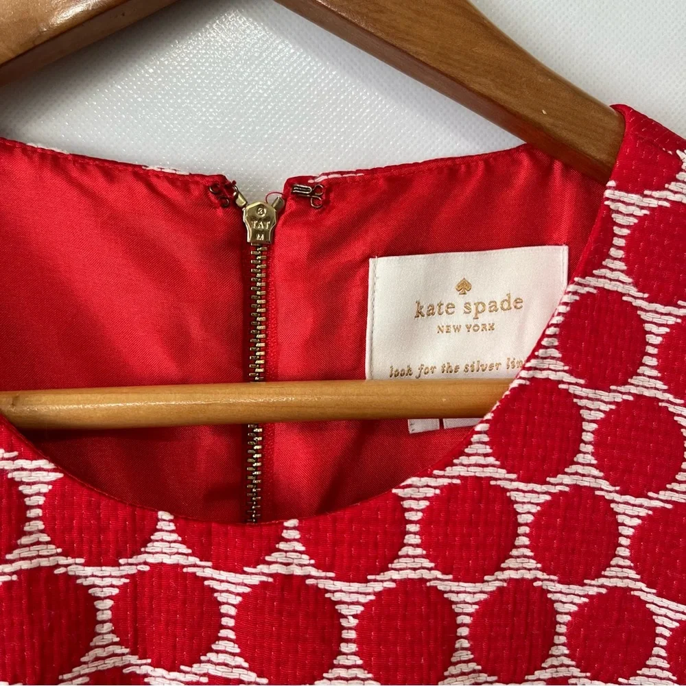 Kate Spade Cory Dress Red Polka Dot Fit & Flare - Picture 2 of 10